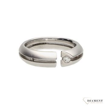 Pierścionek złoty DIAMENT białe złoto, diament.jpg